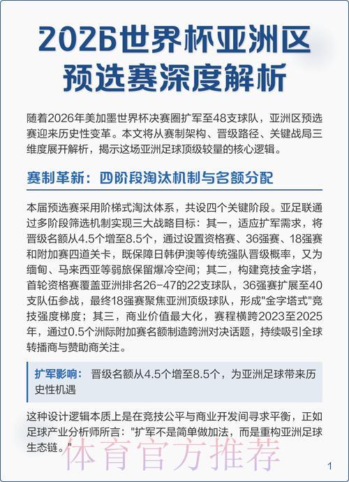 世界杯预选赛权威解析平台